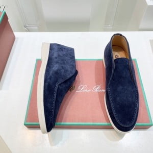 Loro Piana Open Deck Walk Loafers Unsex Shoes Suede Leather Spring/Summer 2022 Collection - Image 5