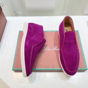 Loro Piana Open Deck Walk Loafers Unsex Shoes Suede Leather Spring/Summer 2022 Collection - Image 5