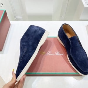 Loro Piana Open Deck Walk Loafers Unsex Shoes Suede Leather Spring/Summer 2022 Collection - Image 7