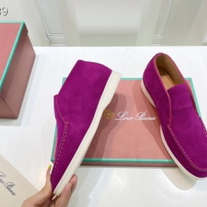 Loro Piana Open Deck Walk Loafers Unsex Shoes Suede Leather Spring/Summer 2022 Collection - Image 9