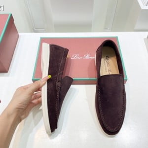 Loro Piana Summer Walk Loafers Unsex Shoes Suede Leather Spring/Summer 2022 Collection - Image 9