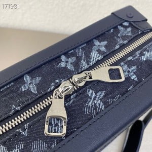 Louis Vuitton Soft Trunk 25cm Denim Tapestry Monogram Canvas Cruise 2021 Collection M80033 - Image 8