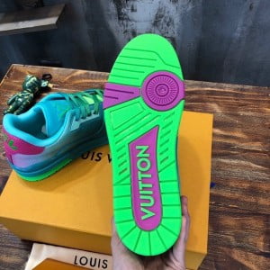 Louis Vuitton Trainer 508 Low Top Mens Sneakers Calfskin Leather Spring/Summer 2022 Collection 1A9TSC - Image 7