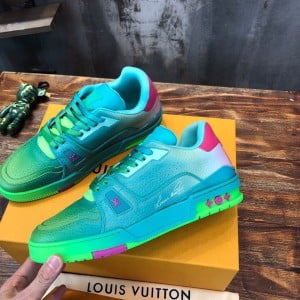 Louis Vuitton Trainer 508 Low Top Mens Sneakers Calfskin Leather Spring/Summer 2022 Collection 1A9TSC - Image 9