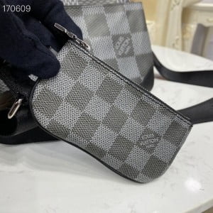 Louis Vuitton Trio Messenger Bag 25cm Giant Damier Graphite Canvas Fall/Winter 2020 Collection N50027 - Image 5