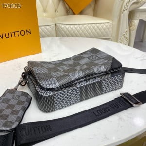 Louis Vuitton Trio Messenger Bag 25cm Giant Damier Graphite Canvas Fall/Winter 2020 Collection N50027 - Image 6