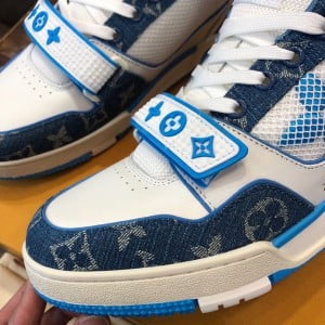 Louis Vuitton Vintage Basketball Velcro Mens Sneaker Calfskin Leather Spring/Summer 2022 Collection 1A9ZI8 - Image 3