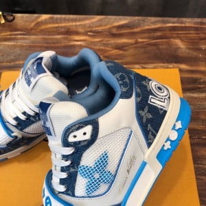 Louis Vuitton Vintage Basketball Velcro Mens Sneaker Calfskin Leather Spring/Summer 2022 Collection 1A9ZI8 - Image 4