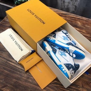 Louis Vuitton Vintage Basketball Velcro Mens Sneaker Calfskin Leather Spring/Summer 2022 Collection 1A9ZI8 - Image 6