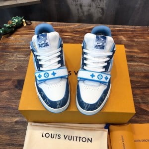 Louis Vuitton Vintage Basketball Velcro Mens Sneaker Calfskin Leather Spring/Summer 2022 Collection 1A9ZI8 - Image 7