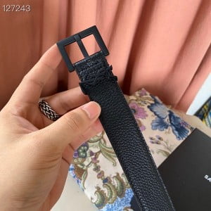 Saint Laurent YSL Belt 3CM Matte Hardware Calfskin Leather Fall/Winter 2020 Collection - Image 3