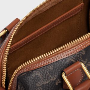 SMALL BOSTON IN Triomphe Canvas and calfskin - Image 4