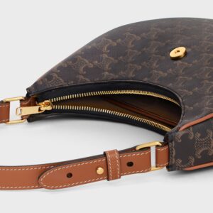 MEDIUM AVA TRIOMPHE BAG IN Triomphe Canvas and calfskin - Image 4