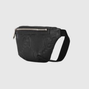 Small jumbo GG belt bag black leather - Image 3