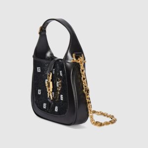 Jackie 1961 sequin mini bag black and white - Image 4
