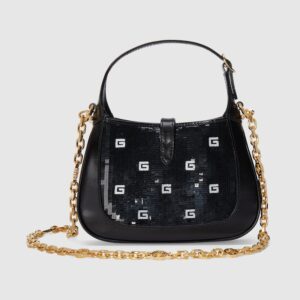 Jackie 1961 sequin mini bag black and white - Image 5