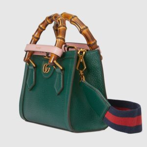 Gucci Diana small tote bag green leather - Image 4