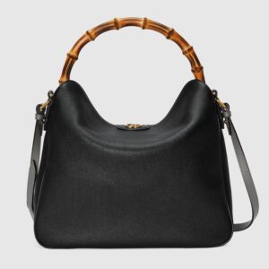 Gucci Diana large shoulder bag black leather - Image 3
