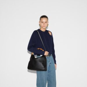 Gucci Diana large shoulder bag black leather - Image 5