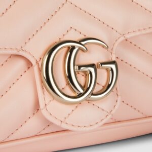 GG Marmont small shoulder bag light pink leather - Image 5