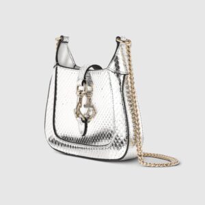 Gucci Jackie Notte mini python bag silver-toned - Image 4