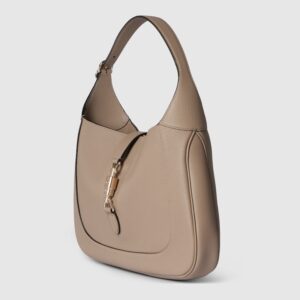 Gucci Jackie 1961 large bag taupe leather - Image 4