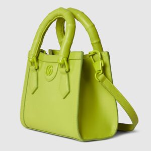 Gucci Diana small tote bag bright green leather - Image 3