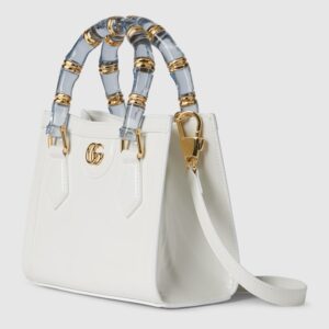 Gucci Diana small tote bag white leather - Image 3