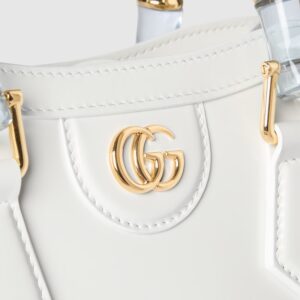 Gucci Diana small tote bag white leather - Image 4