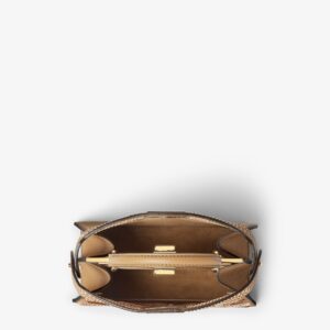 Peekaboo ISeeU Small Cappuccino-coloured leather bag with FF interlacing - Image 4