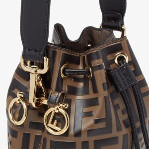 Mon Tresor Brown leather mini-bag - Image 5