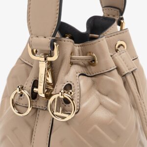 Mon Tresor Dove grey leather mini-bag - Image 5