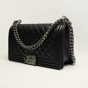 BOY CHANEL HANDBag Calfskin & Ruthenium-Finish Metal Black - A67086Y0995394305 - Image 3