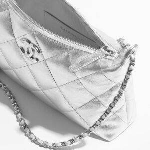 HOBO HANDBag Metallic Calfskin & Silver-Tone Metal Silvery - AS5528B20300U1002 - Image 3