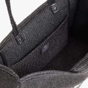 Medium G-Tote bag in raffia - Image 5