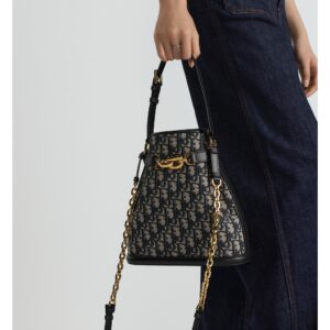 Medium C'est Dior Bag Blue Dior Oblique Jacquard - Image 3