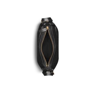 Small D-Journey Bag in Crinkled Calfskin Black Flat Macrocannage - Image 4