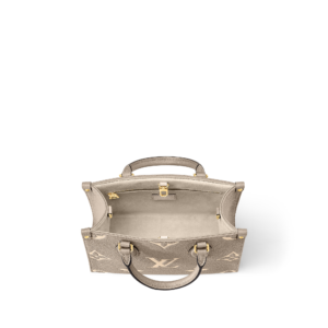 Onthego PM Tote Bag Bicolour Monogram Empreinte Leather - Image 5