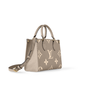 Onthego PM Tote Bag Bicolour Monogram Empreinte Leather - Image 4